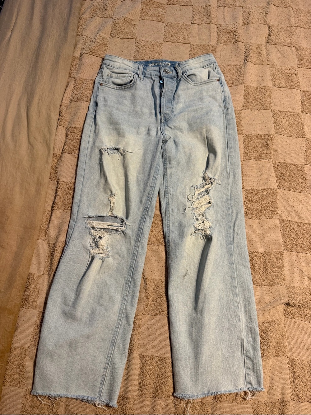 Distressed Light Blue Women’s Jeans